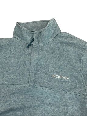 Columbia Men's 1/4 Zip Heathered Fleece Pullover - Size S